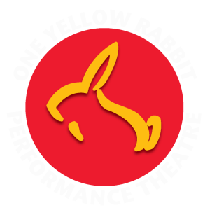 colour rabbit logo white text